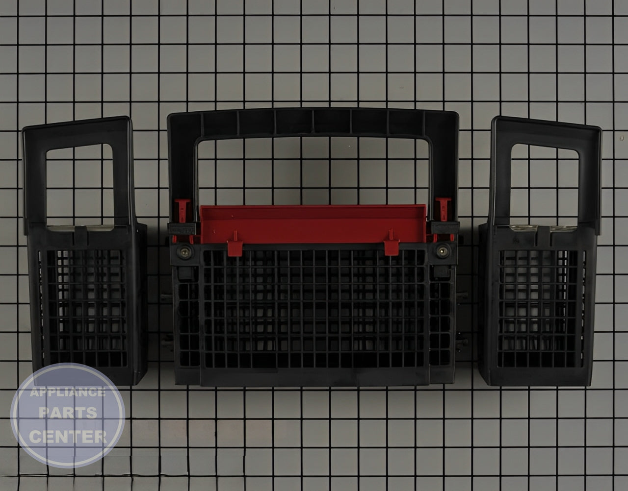 GE DISHWASHER SILVERWARE BASKET WD28X22867 - Installation in GE Dishwasher model showcasing easy mounting points