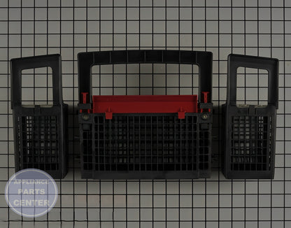 GE DISHWASHER SILVERWARE BASKET WD28X22867 - Installation in GE Dishwasher model showcasing easy mounting points