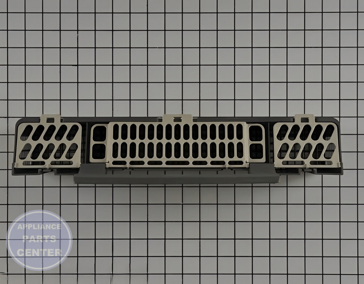 GE DISHWASHER SILVERWARE BASKET ASSEMBLY WD28X24469 - Side view with 10 lbs silverware capacity