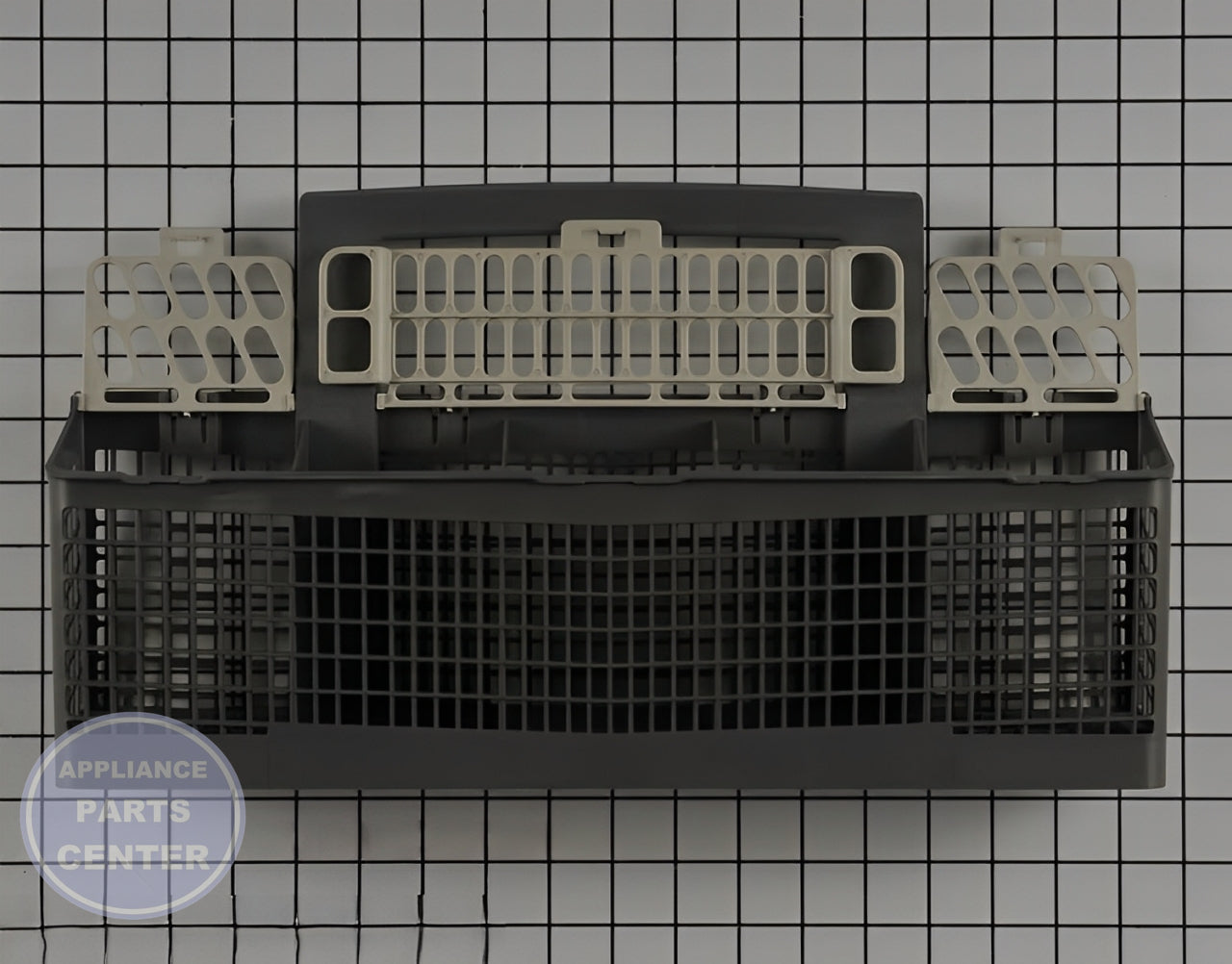 GE DISHWASHER SILVERWARE BASKET ASSEMBLY WD28X24469 - Installation in GE Dishwasher model showing easy mounting points