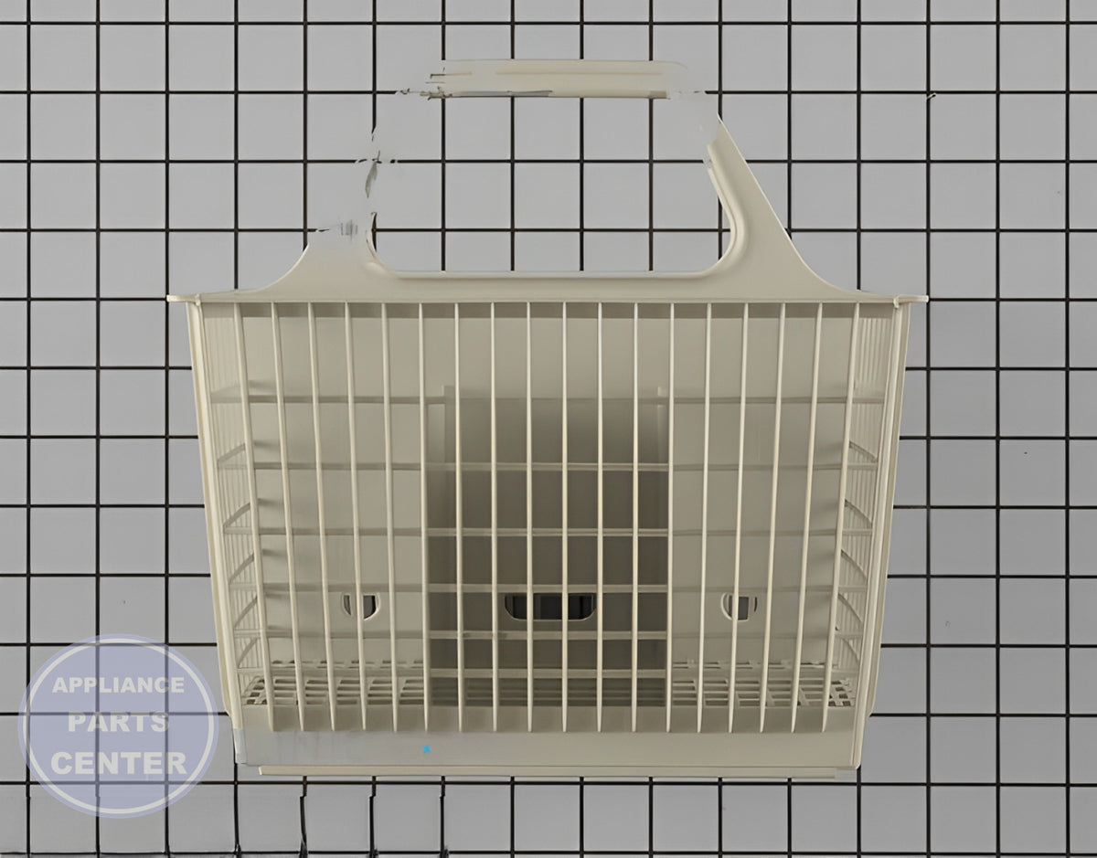 GE DISHWASHER SILVERWARE CUTLERY BASKET WD28X265 - Main view showing secure silverware holding for various GE models