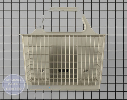 GE DISHWASHER SILVERWARE CUTLERY BASKET WD28X265 - Main view showing secure silverware holding for various GE models