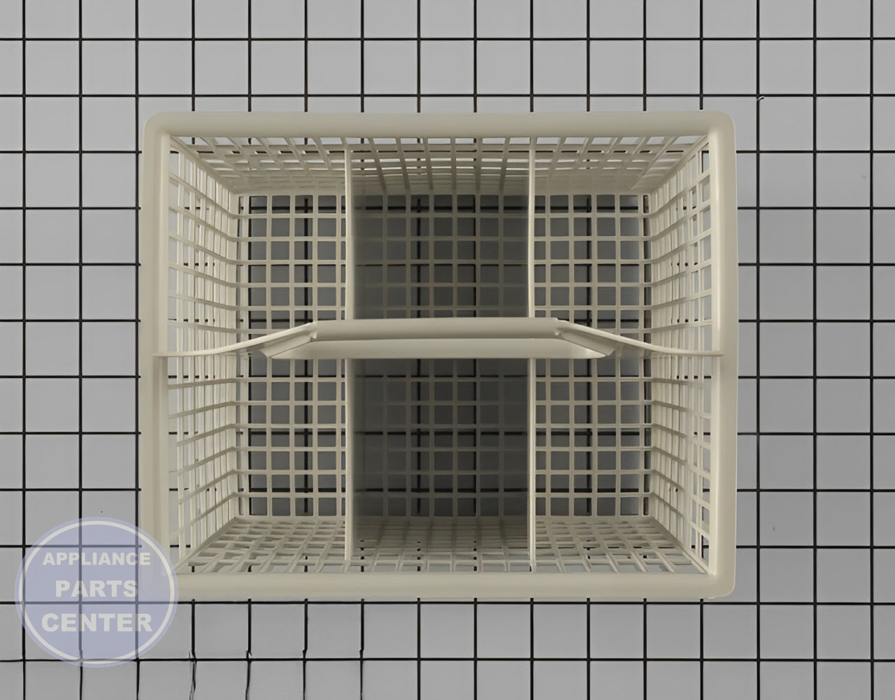 GE DISHWASHER SILVERWARE CUTLERY BASKET WD28X265 - Detailed view of sturdy dishrack structure