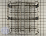 GE DISHWASHER UPPER RACK ASSEMBLY WD28X30219 - Main view showing dish loading capacity for various GE models