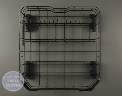 GE DISHWASHER LOWER DISHRACK ASSEMBLY WD28X30221 - Detailed view of sturdy construction