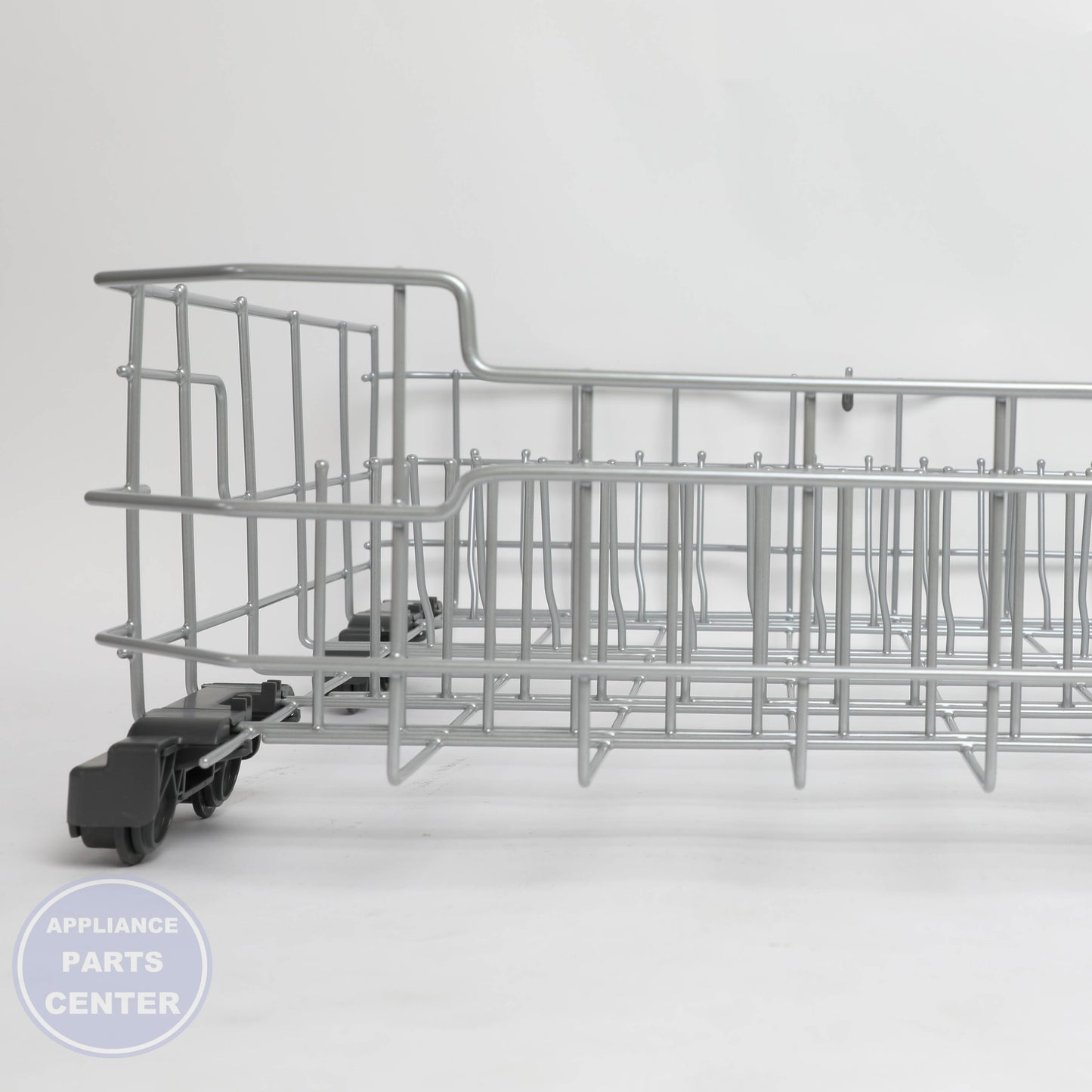 LOWER RACK WD28X34744 - Side view with precise measurements and specs