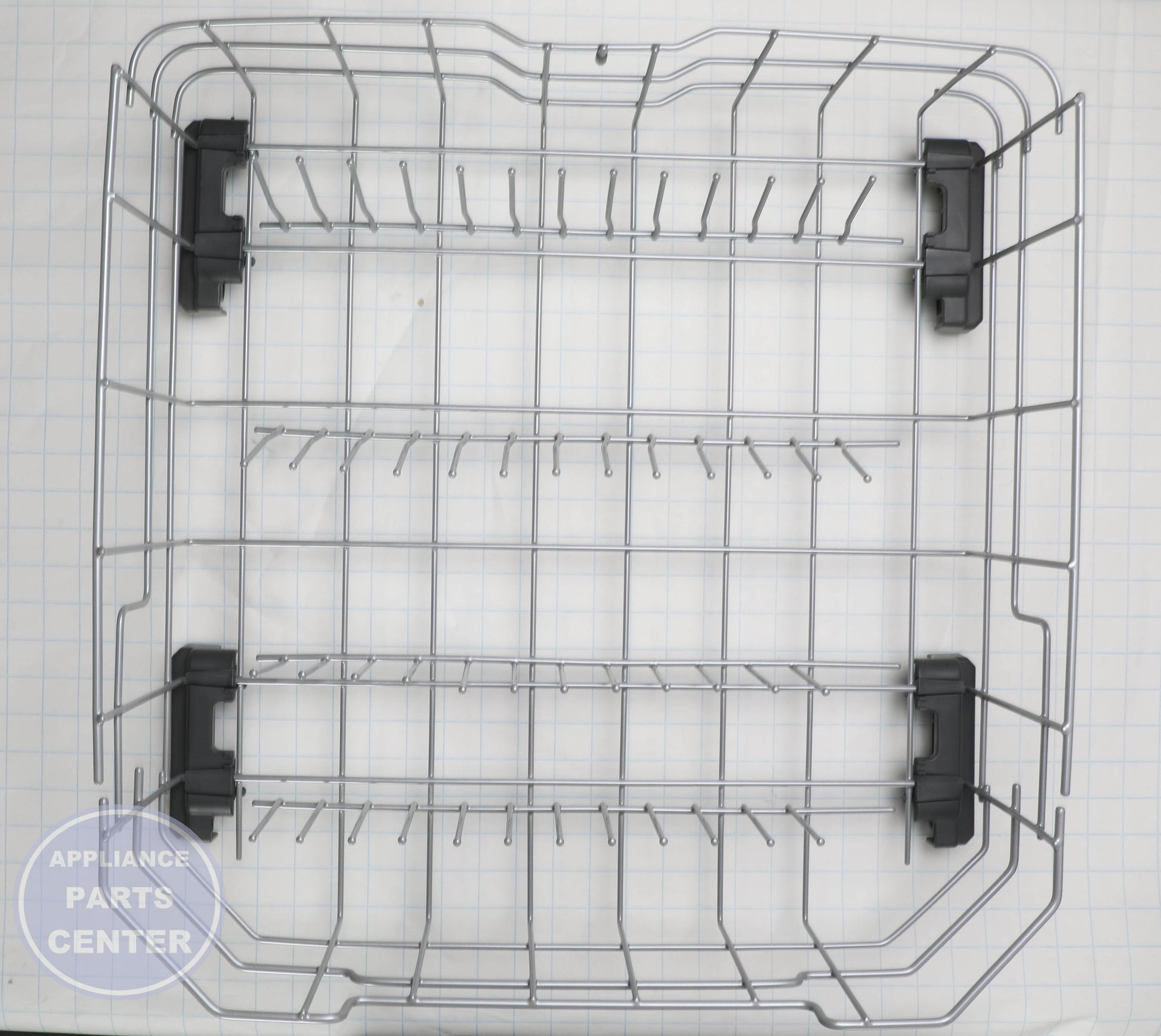 GEH LOWER RACK WD28X34744 - Installation in GEH model showcasing key mounting points