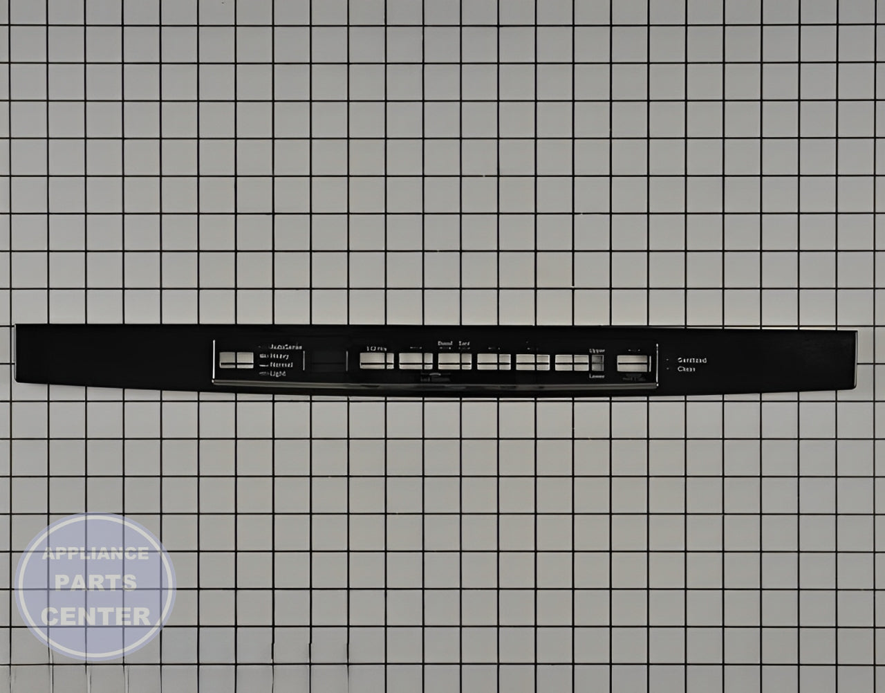 GE DISHWASHER CONSOLE COVER GRAPHICS ASSEMBLY WD34X21696 - Main view showing graphics for various GE models