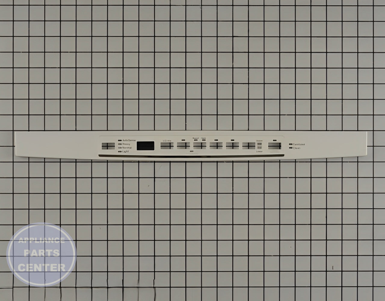 GE DISHWASHER CONSOLE COVER GRAPHICS ASSEMBLY WD34X21698 - Main view showing sleek design for various GE Dishwasher models