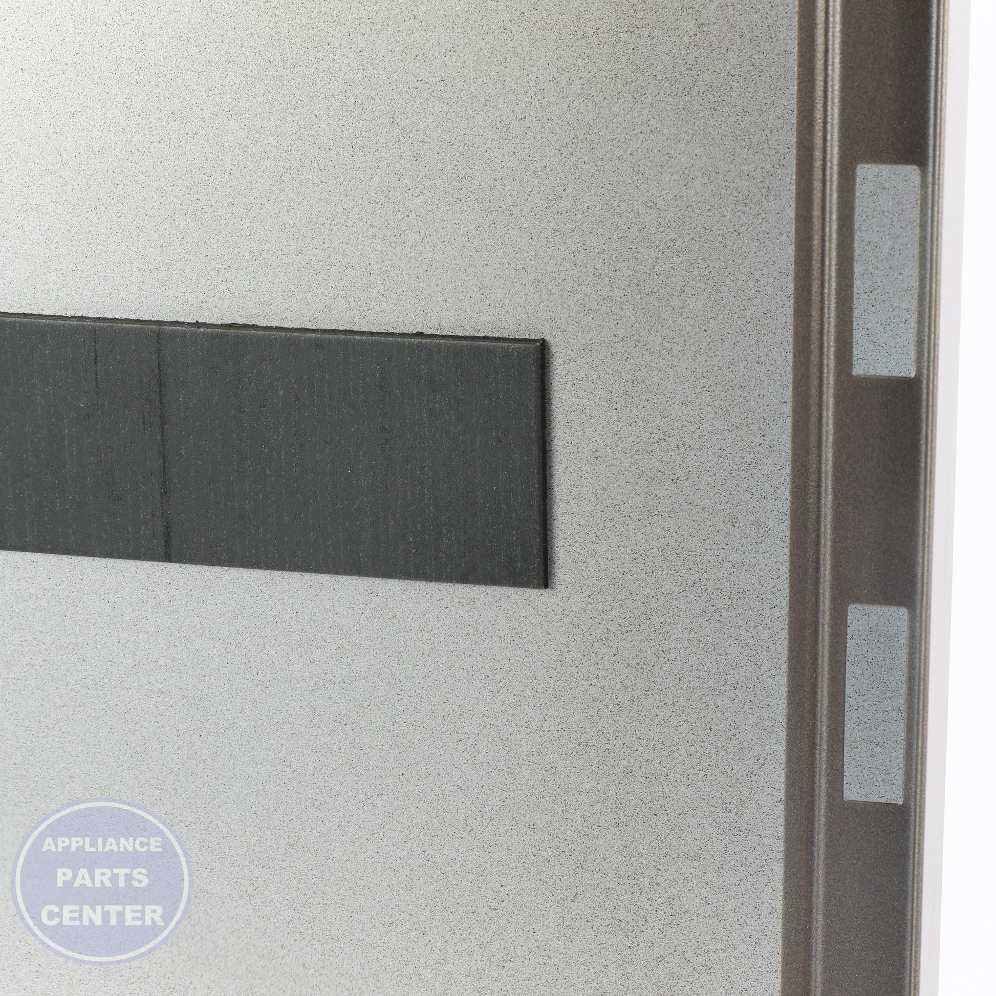 GEH SLATE OUTER DOOR SERVICE ASM WD34X25744 - Installation in specific models showing key mounting points