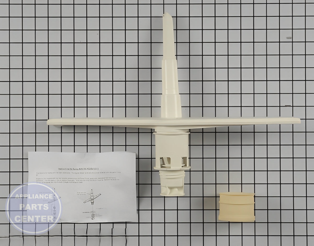 GE Lower Wash Arm Assembly WD35X10011 - Main view showing efficient water distribution for GE, Kenmore, Hotpoint models
