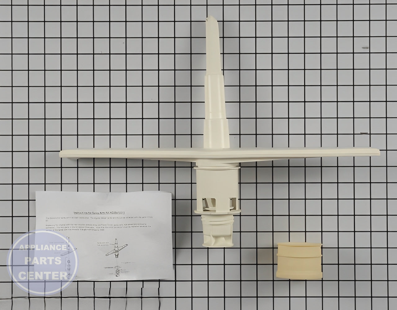 GE Lower Wash Arm Assembly WD35X10011 - Main view showing efficient water distribution for GE, Kenmore, Hotpoint models