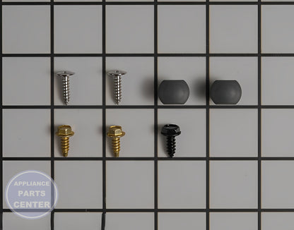 GE DISHWASHER INSTALLATION SCREWS WD35X10383 - Side view with precise measurements