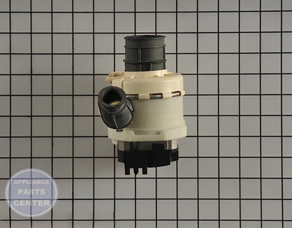 GE DISHWASHER VARIABLE SPEED PUMP ASSEMBLY WD35X20599 - Installation in GEN Dishwasher showing key mounting points