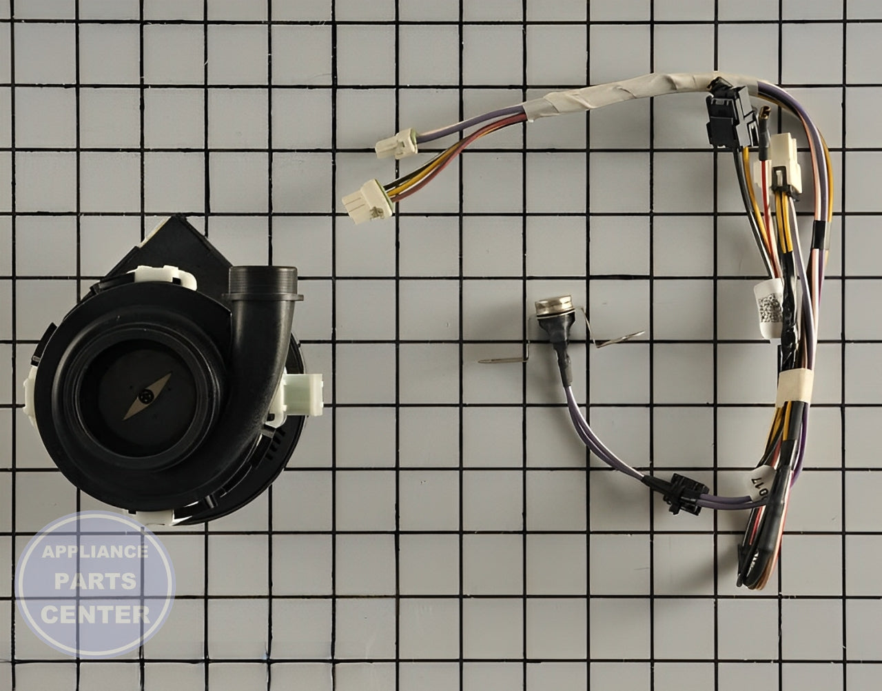 GE DISHWASHER WATER PUMP MOTOR KIT WD49X23778 - Installation in GEN Dishwasher showing key mounting points