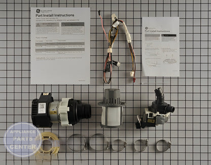 GE DISHWASHER P2B WASH PUMP KIT WD49X23782 - Main view showing efficient water circulation for GE Dishwasher models