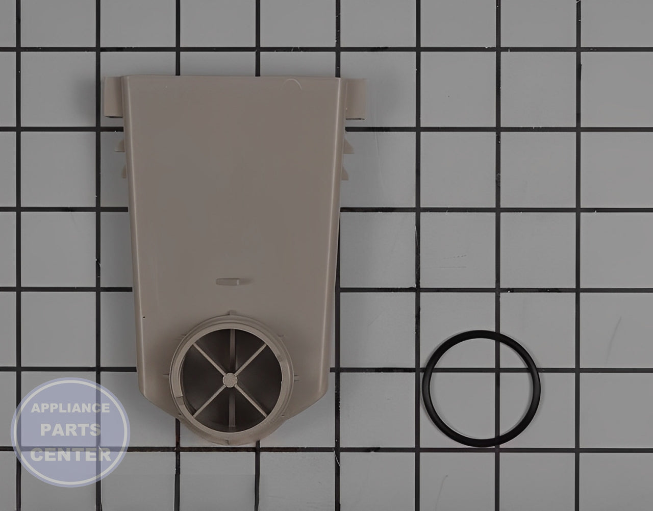 GE DISHWASHER FUNNEL SERVICE KIT WD49X23818 - Installation in GEN Dishwasher showing key mounting points