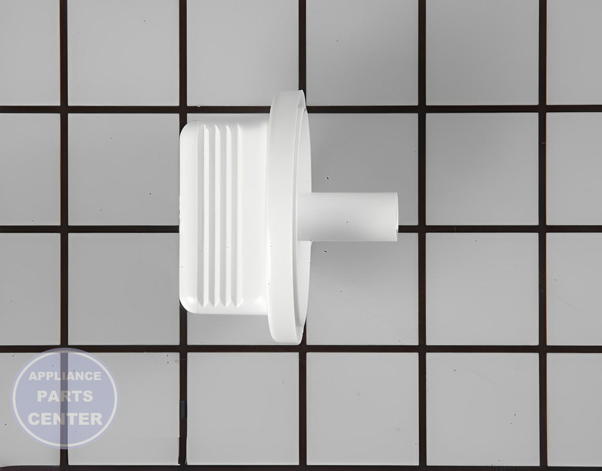 GE WASHER DRYER TIMER KNOB WE01X10160 - Detailed view of durable knob with specific technical details