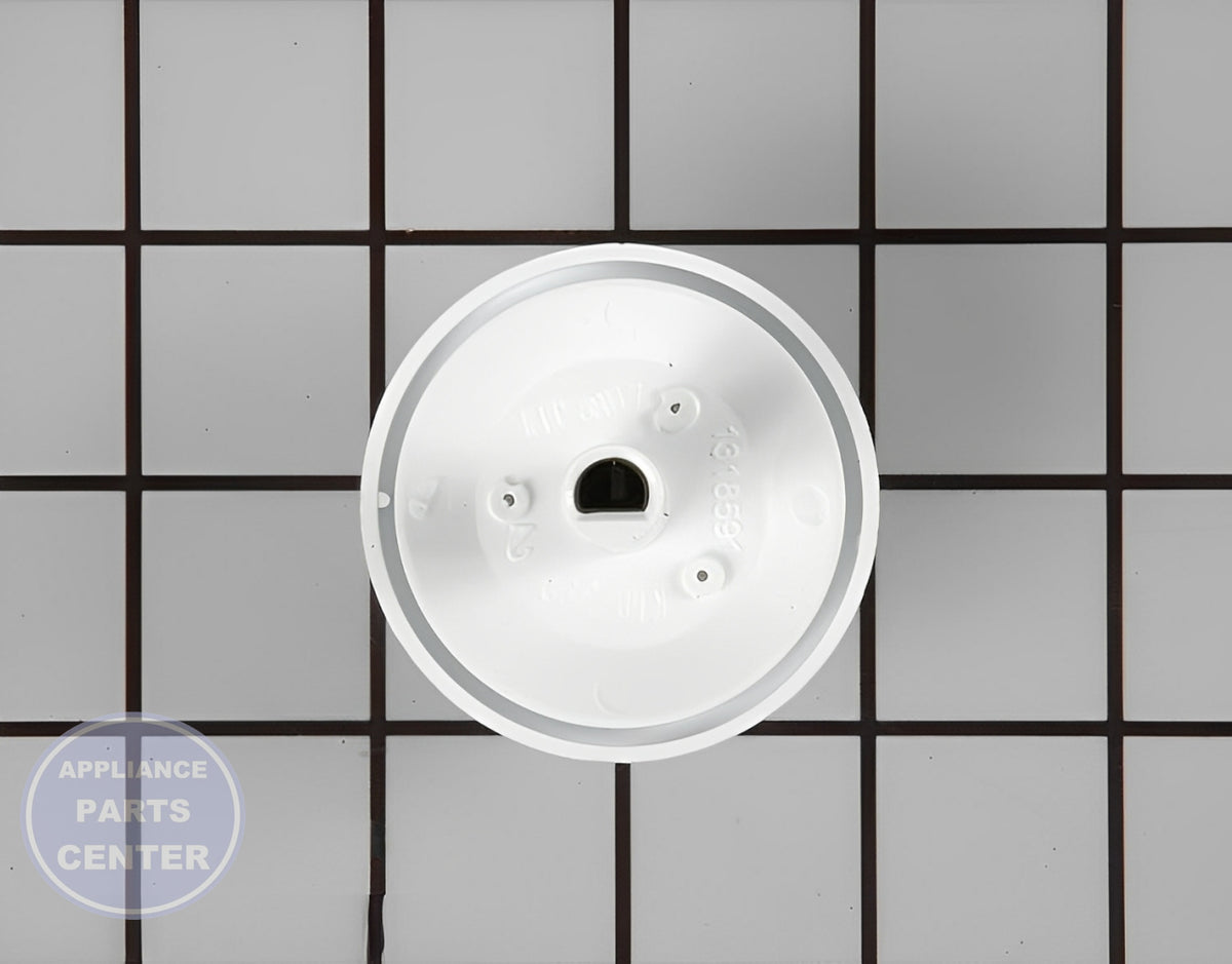 GE WASHER DRYER TIMER KNOB WE01X10160 - Side view with accurate measurements and specifications