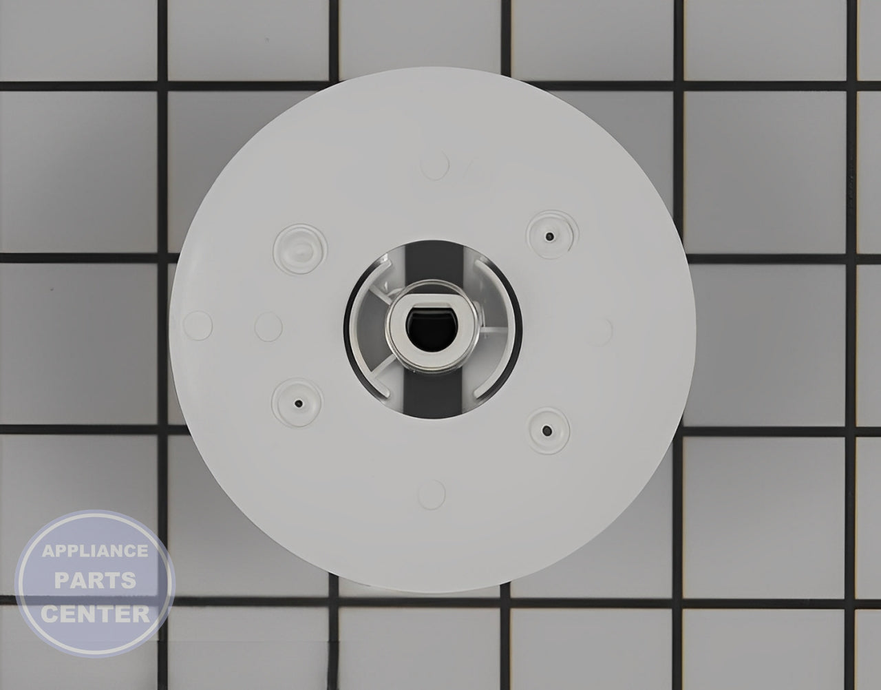 GE WHITE TIMER KNOB ASSEMBLY WE01X20374 - Main view showing precise control for GEN Dryer models