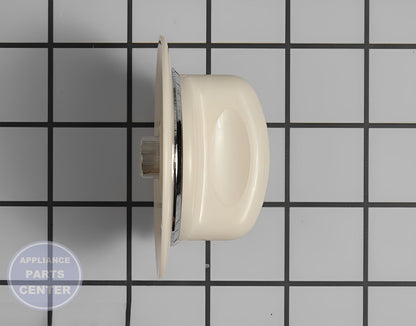 GE WASHER TIMER KNOB ASSEMBLY (BISQUE) WE01X20375 - Detailed view of knob, dial & button assembly