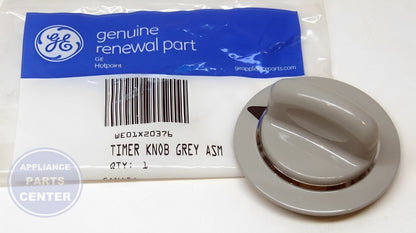 GE TIMER KNOB ASSEMBLY WE01X20376 - Side view with precise measurements