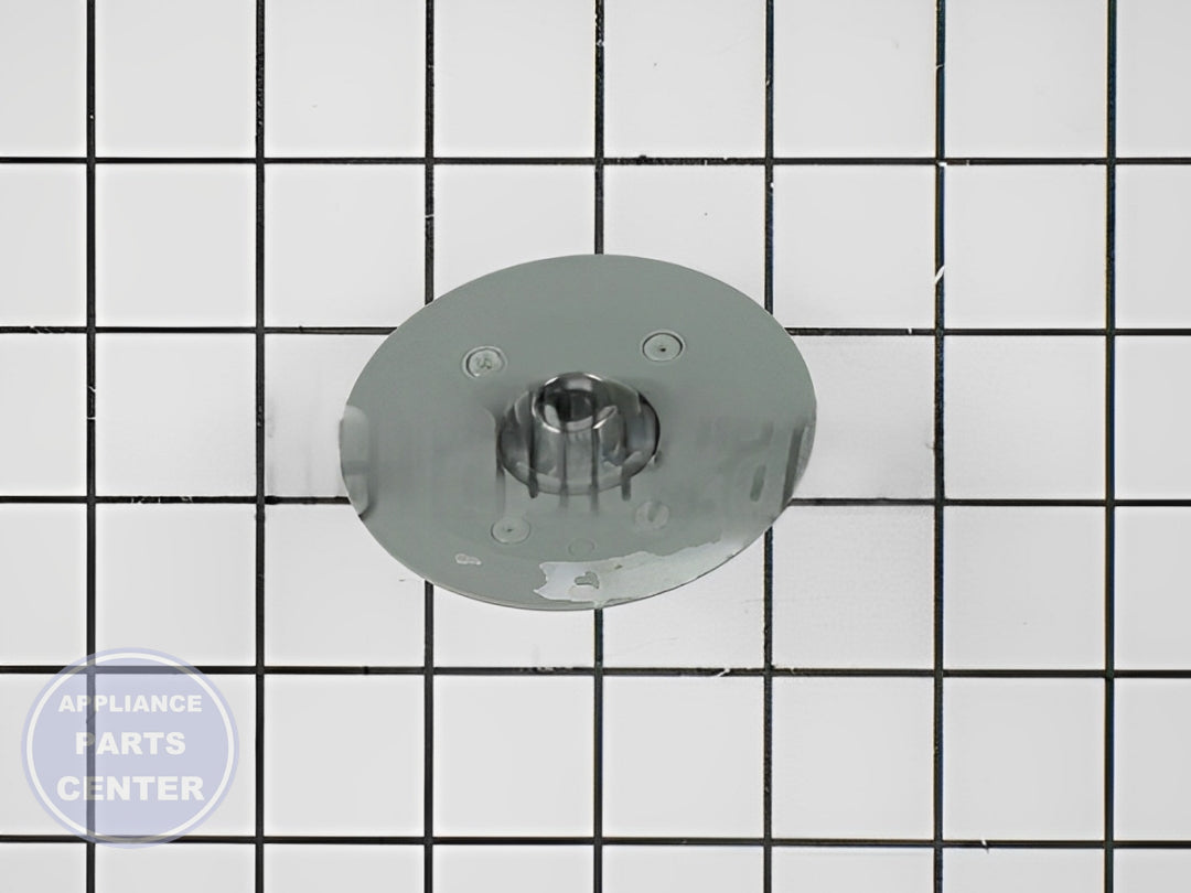 GE TIMER KNOB ASSEMBLY WE01X20376 - Installation in specific model showing mounting points