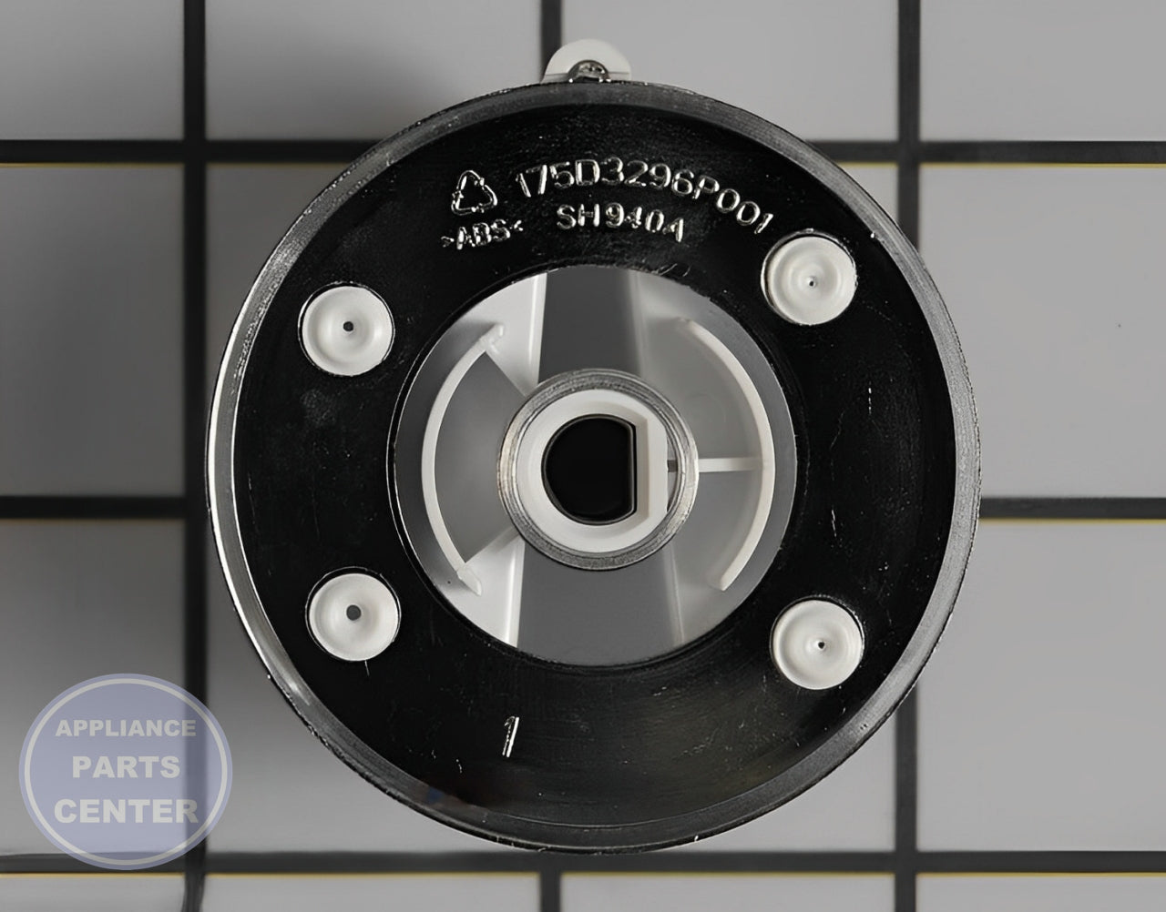 GE WASHER CONTROL KNOB WE01X20378 - Side view with durable measurements