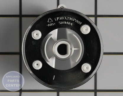 GE WASHER CONTROL KNOB WE01X20378 - Side view with durable measurements