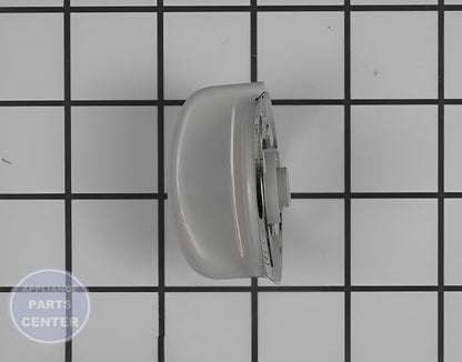 GE WASHER GRAY TIMER CONTROL KNOB WE01X20380 - Detailed view of knob assembly