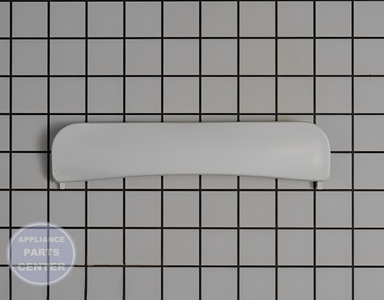 GE WASHER DRYER WHITE DOOR HANDLE WE01X20419 - Main view showing sleek design for GEN Dryer models