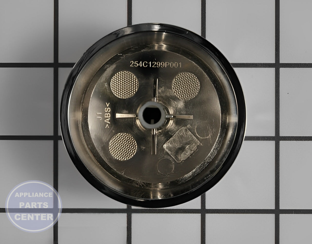 GE WASHER KNOB WE01X21167 - Side view with precise measurements