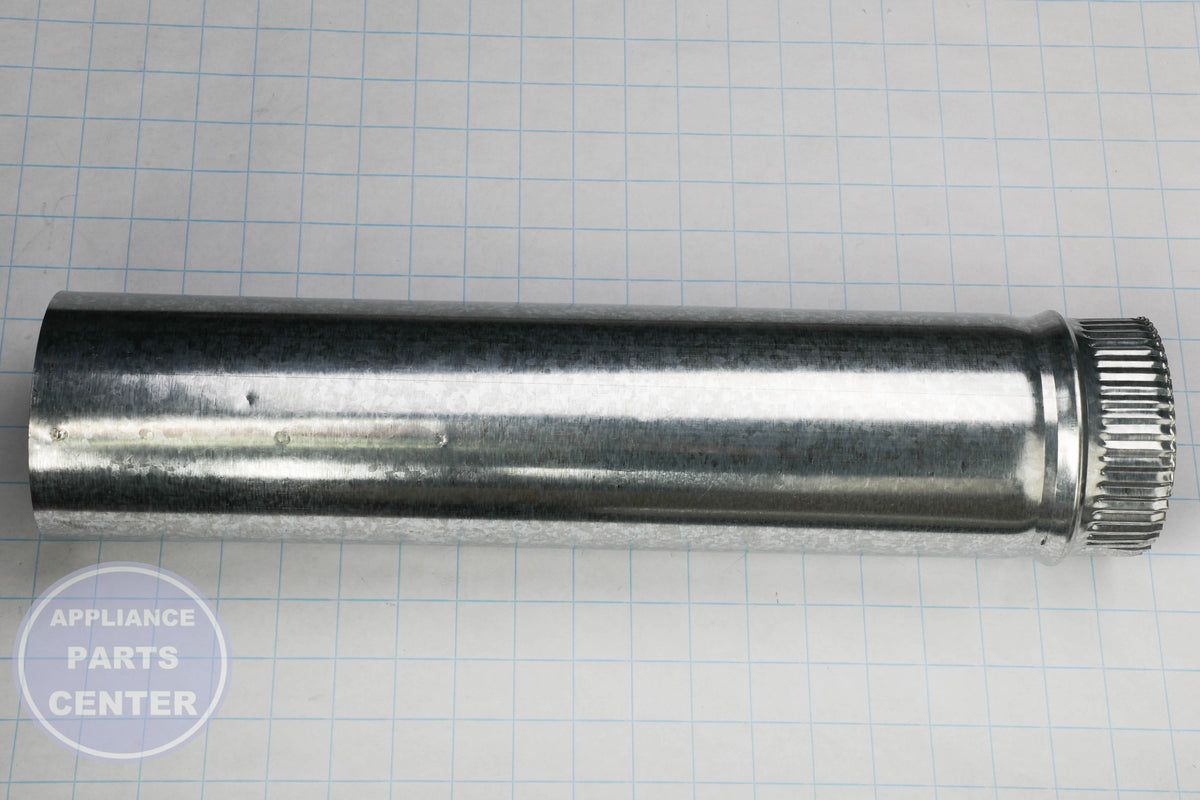 EXHAUST DUCT WE01X23892 - Side view with precise measurements