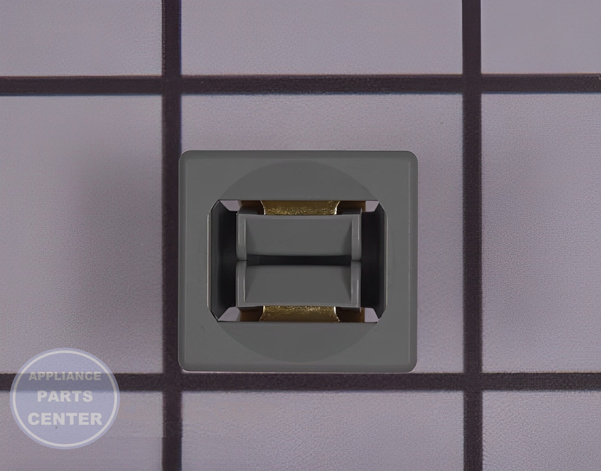 GE WASHER DOOR CATCH WE01X25316 - Main view showing secure closure for specific GE Dryer models