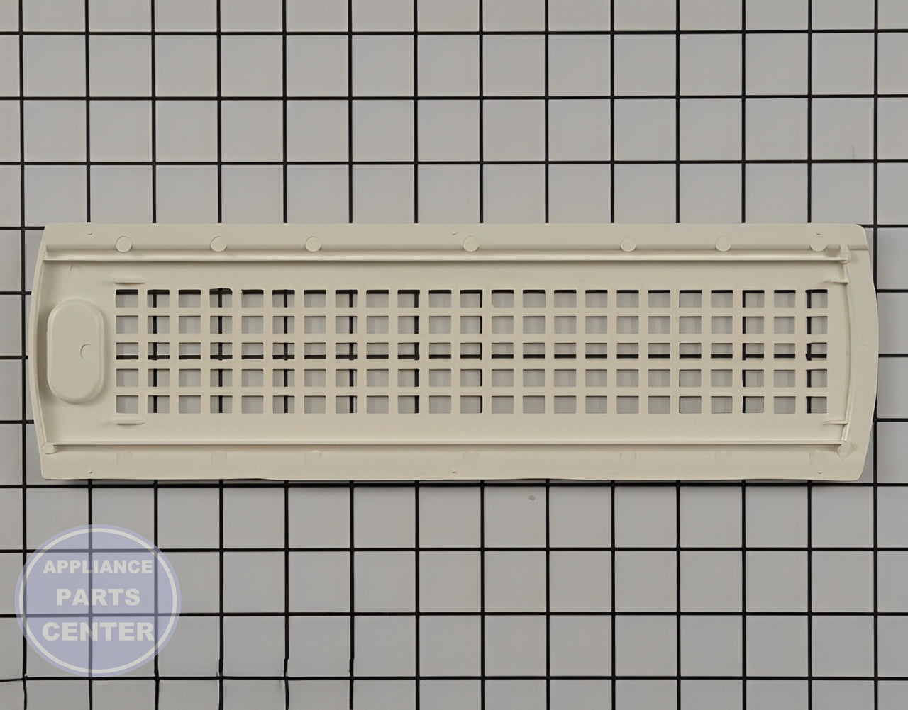 GE DRYER LINT SCREEN COVER WE01X25914 - Detailed view of ventilation design
