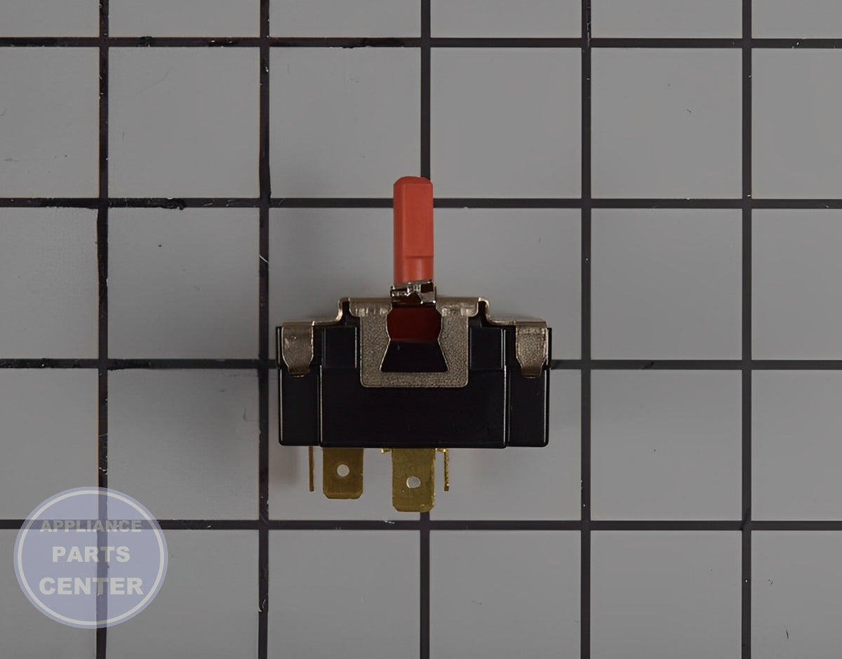 GE WASHER ROTARY SWITCH WE02X25282 - Side view with durable construction specs