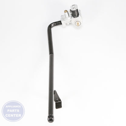 VALVE AND PIPE ASM WE03X23916 - Side view with leak-free performance specs