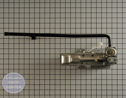 GE VALVE AND BURNER ASSEMBLY WE03X29452 - Side view with 40,000 BTU capacity
