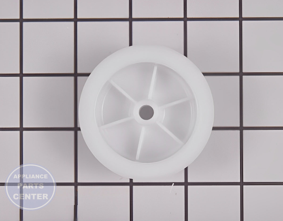 GE IDLER PULLEY WE03X31620 - Side view with precise specifications
