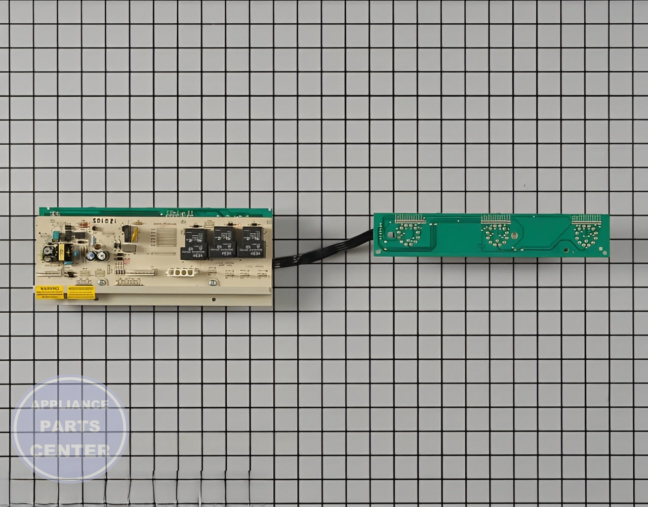 GE User Control and Display Board WE04M10004 - Detailed view of circuit board