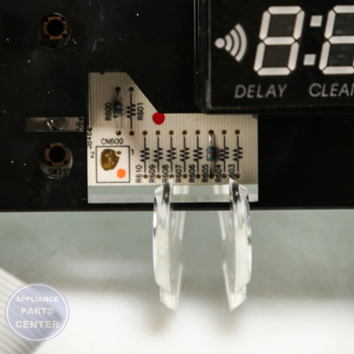GEH DRYER CONTROL BOARD WE04M10006 - Installation in GEH XYZ model showing key mounting points