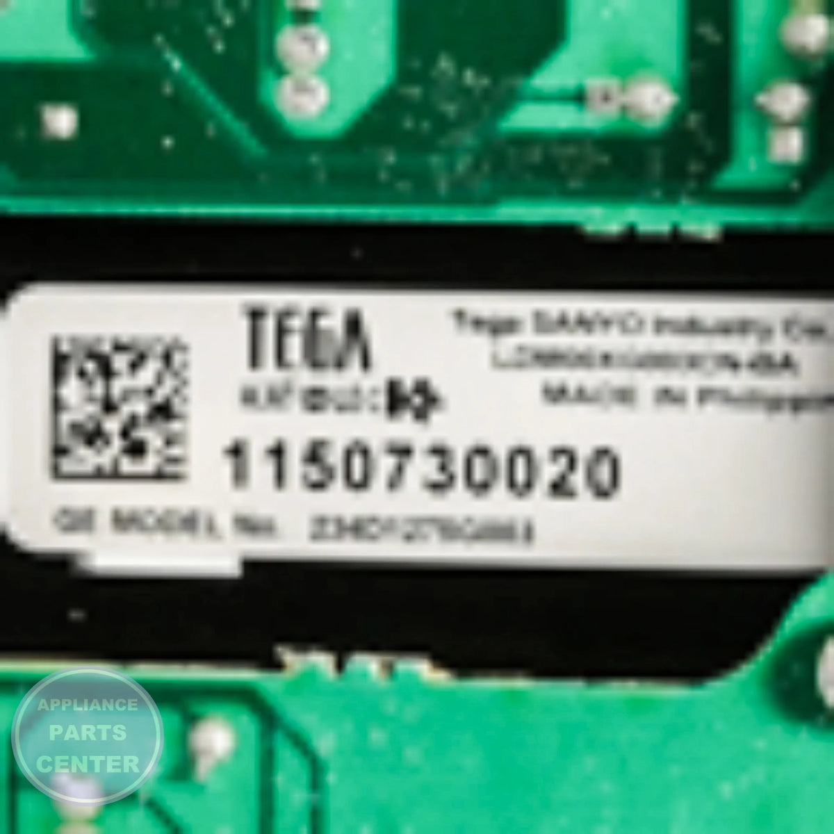 GEH DRYER CONTROL BOARD WE04M10006 - Installation in GEH XYZ model showing key mounting points