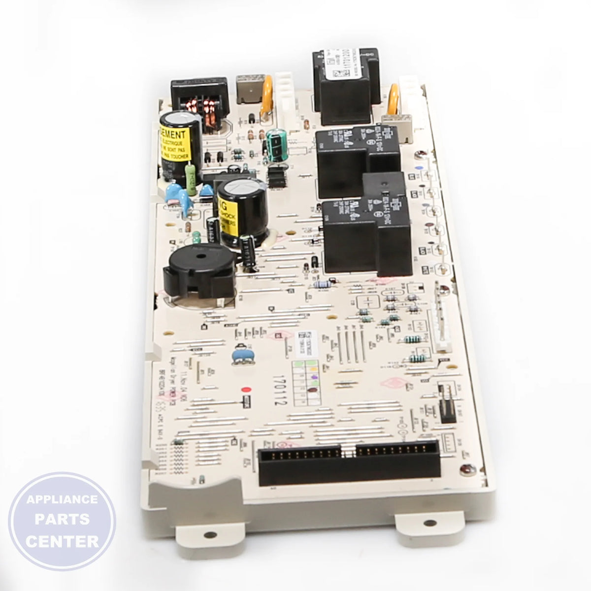 MAIN POWER BOARD ASM WE04M10008 - Side view with precise power specifications