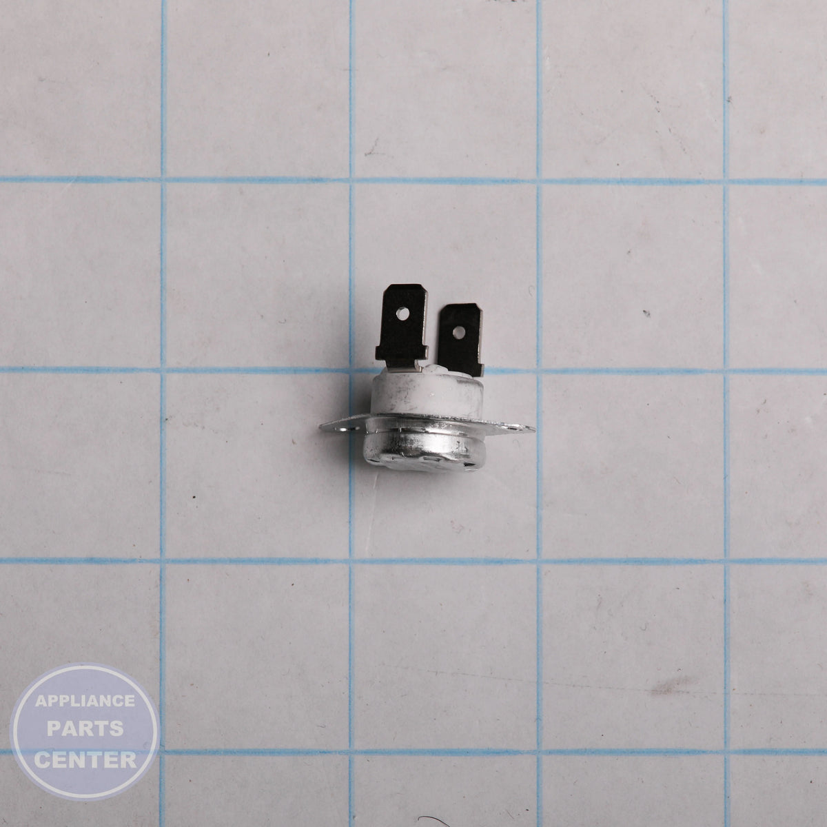 DRYER THERMOSTAT WE04X10152 - Side view with precise measurements