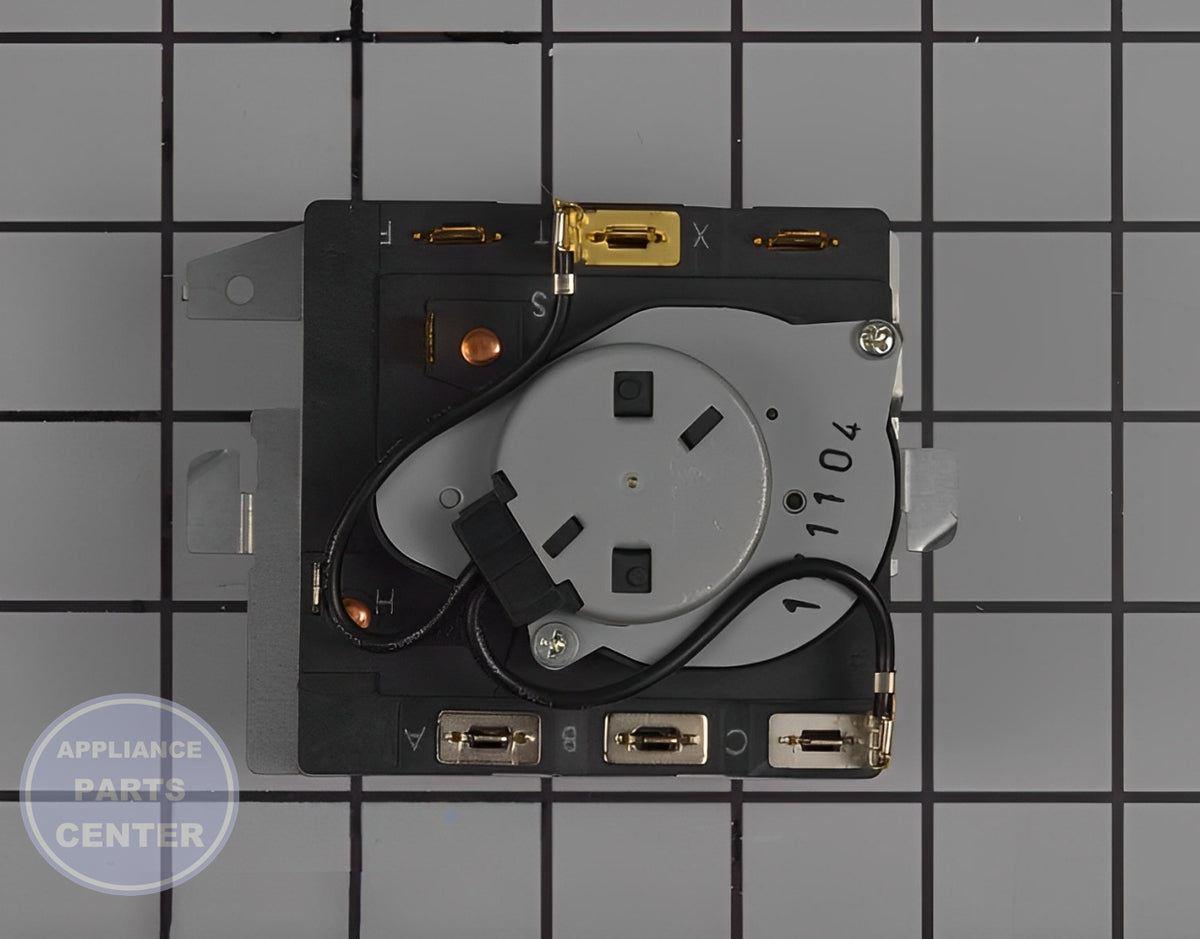 GE WASHER CONTROL TIMER WE04X20089 - Installation in GEN Dryer showing mounting points
