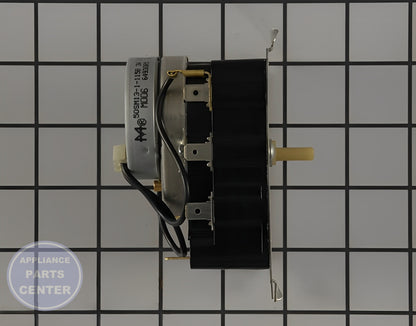 GE WASHER DRYER CONTROL TIMER ASSEMBLY WITH PLASTIC SHAFT WE04X20416 - Detailed view of circuit board and timer