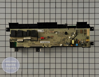 GE DRYER PCB ASSEMBLY WE04X23220 - Detailed view of circuit board and timer specifications
