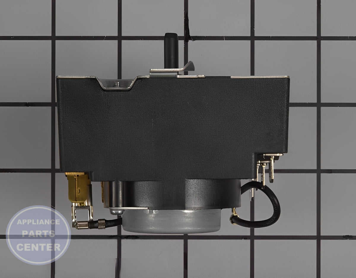 GE WASHER DRYER TIMER WE04X24551 - Side view with precise specifications