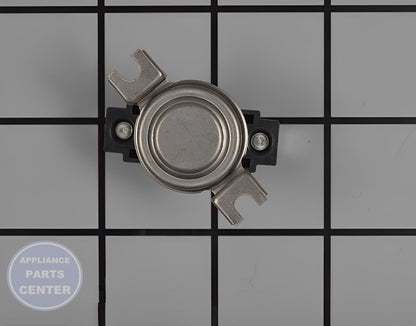 GE DRYER HIGH LIMIT THERMOSTAT WE04X25194 - Main view showing precise temperature control for various GE dryer models