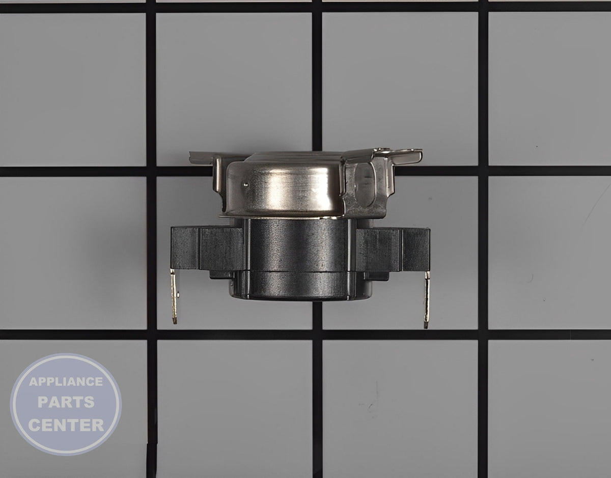GE DRYER HIGH LIMIT THERMOSTAT WE04X25194 - Side view with 250°F temperature control specification